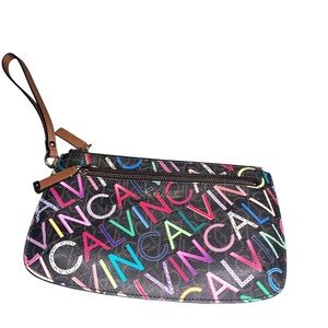 Calvin Klein Colorful Logo Wristlet